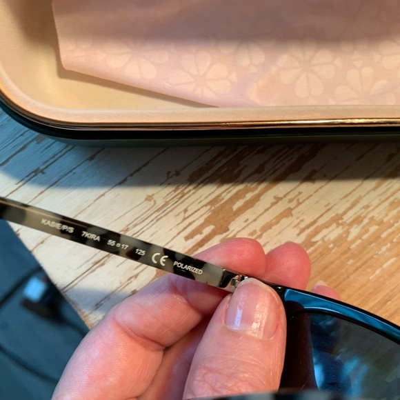 Kate Spade Black Sunglasses with Pink Case - Picture 3 of 6